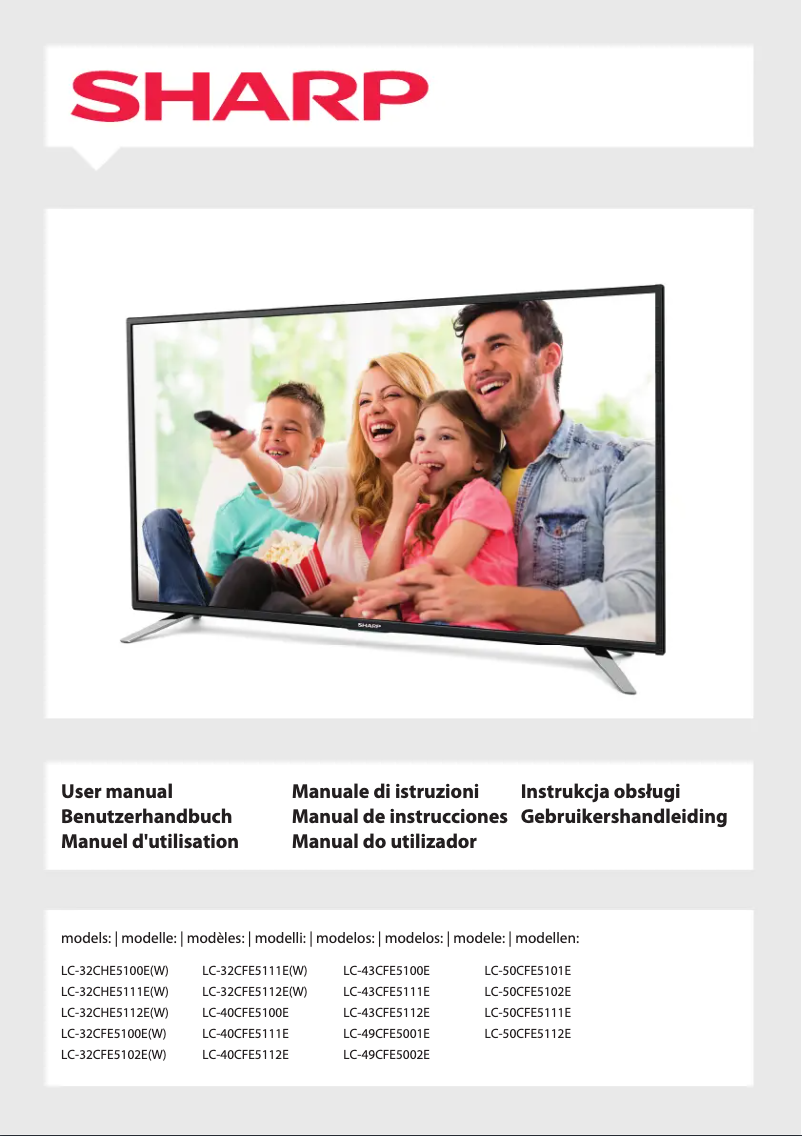 Imagen de la primera página del manual del dispositivo LC-32CFE5112E