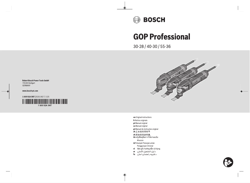 Imagen de la primera página del manual del dispositivo GOP 55-36 Professional