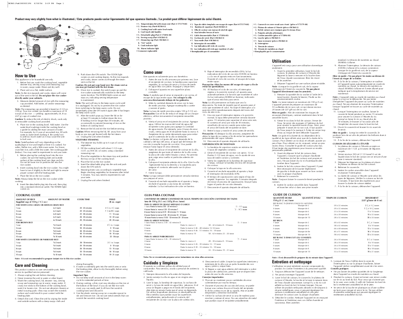 Imagen de la primera página del manual del dispositivo RC860