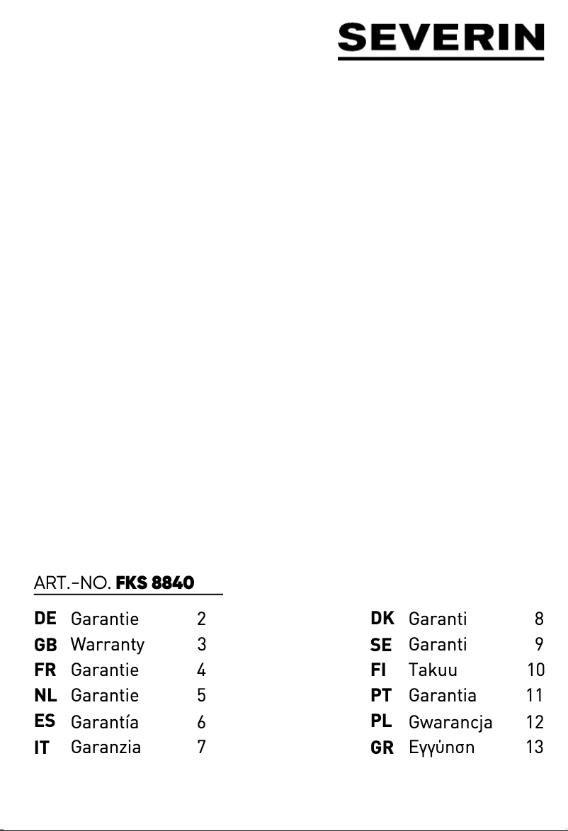Imagen de la primera página del manual del dispositivo FKS 8840