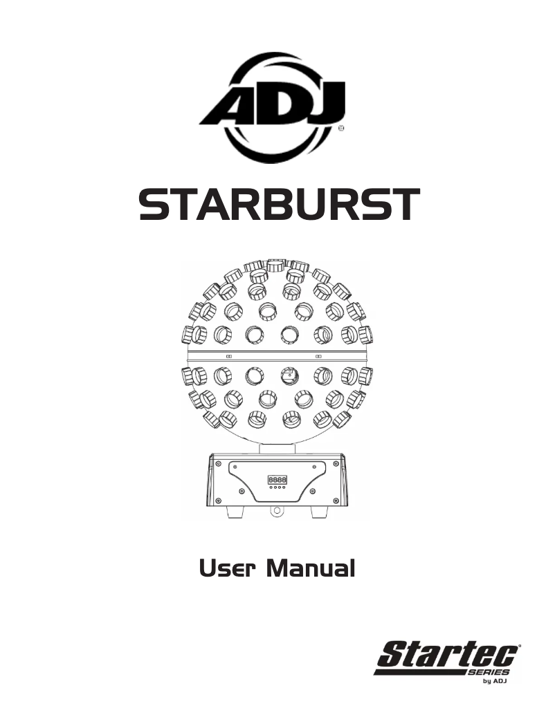 Página 1 del manual Manual de usuario Adj Starburst