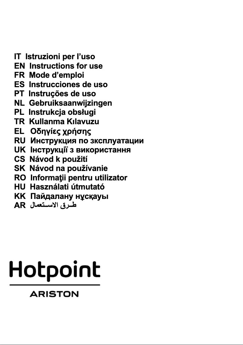 Página 1 del manual Manual de usuario Hotpoint Ariston HHBS 6.7F LL X