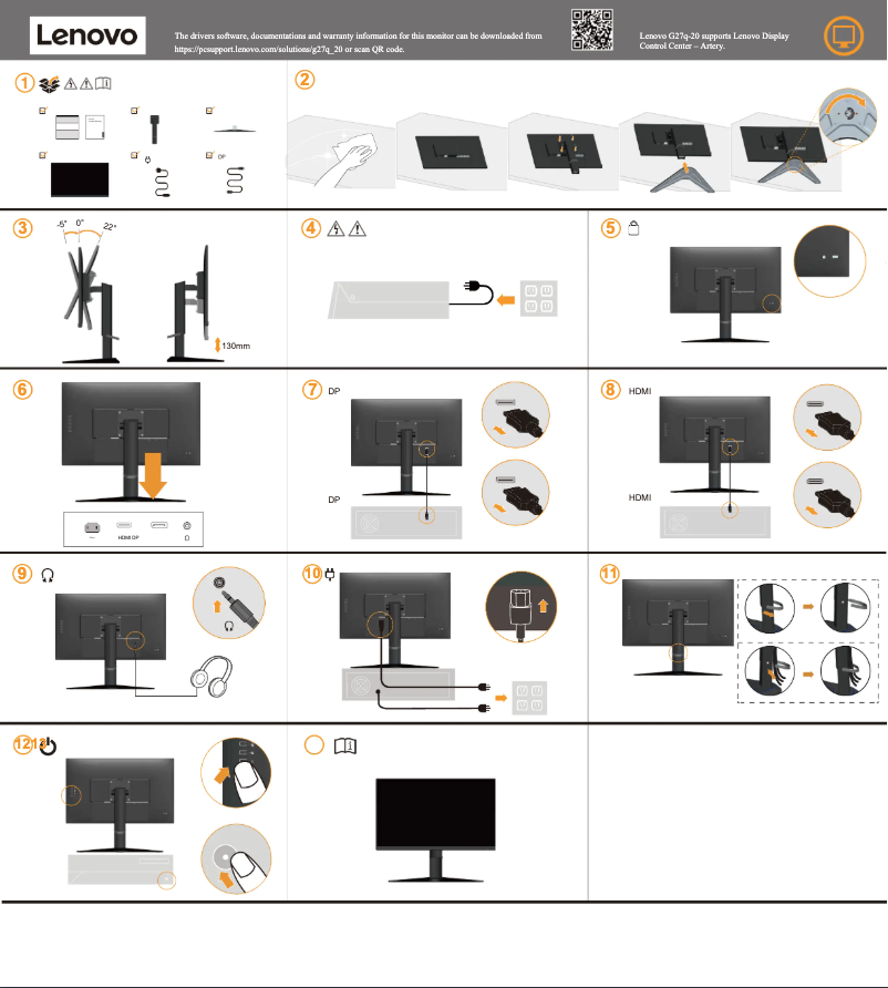 Imagen de la primera página del manual del dispositivo G27q-20