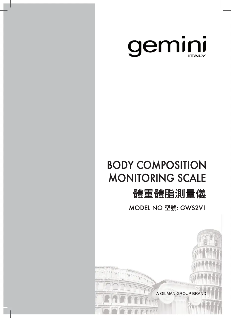 Página 1 del manual Manual de usuario Gemini GWS2V1