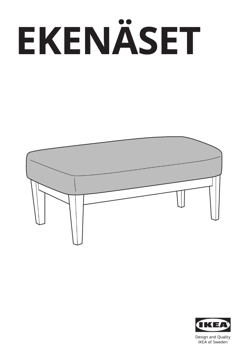 Página 1 del manual Manual de usuario Ikea EKENÄSET 405.335.34