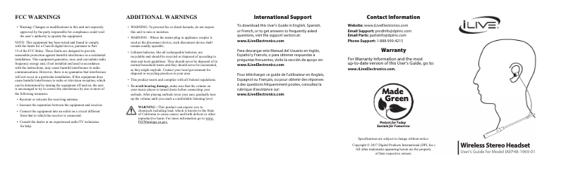 Imagen de la primera página del manual del dispositivo IAEP48B