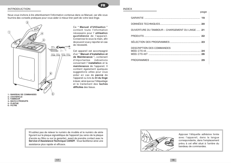Imagen de la primera página del manual del dispositivo LBCTS45T UNI