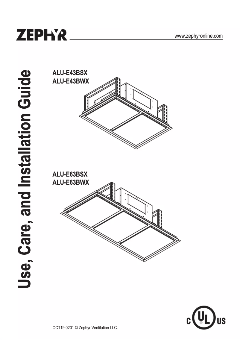 Imagen de la primera página del manual del dispositivo ALU-E43BWX