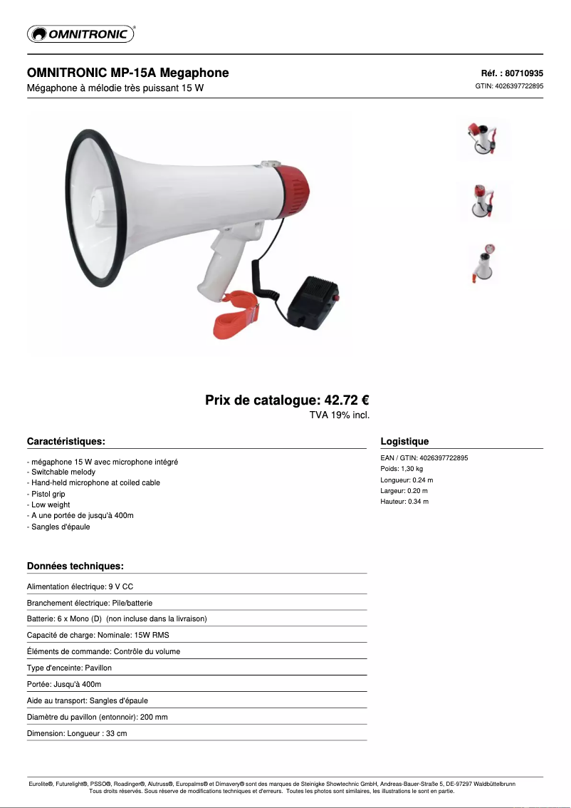 Imagen de la primera página del manual del dispositivo MP-15A