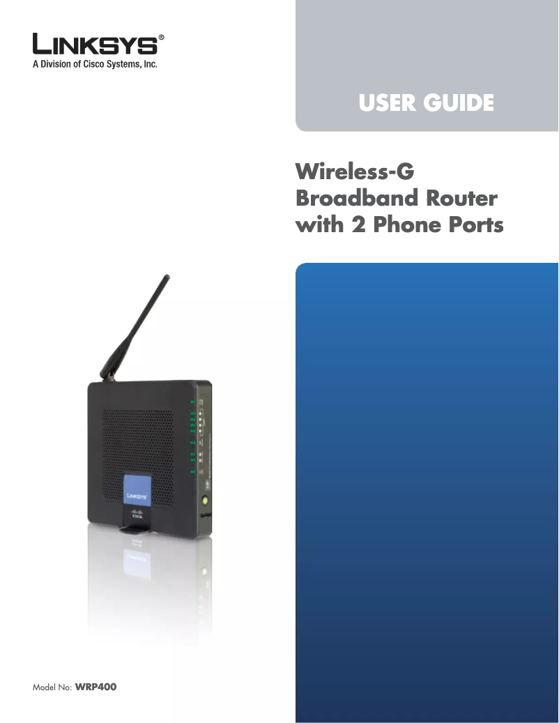 Página nº 1 - Manual de usuario Linksys WRP400