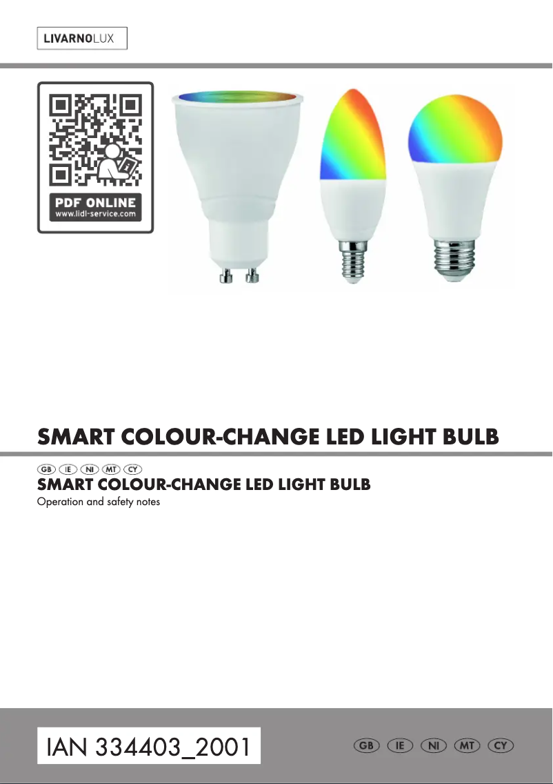 Imagen de la primera página del manual del dispositivo HG06106