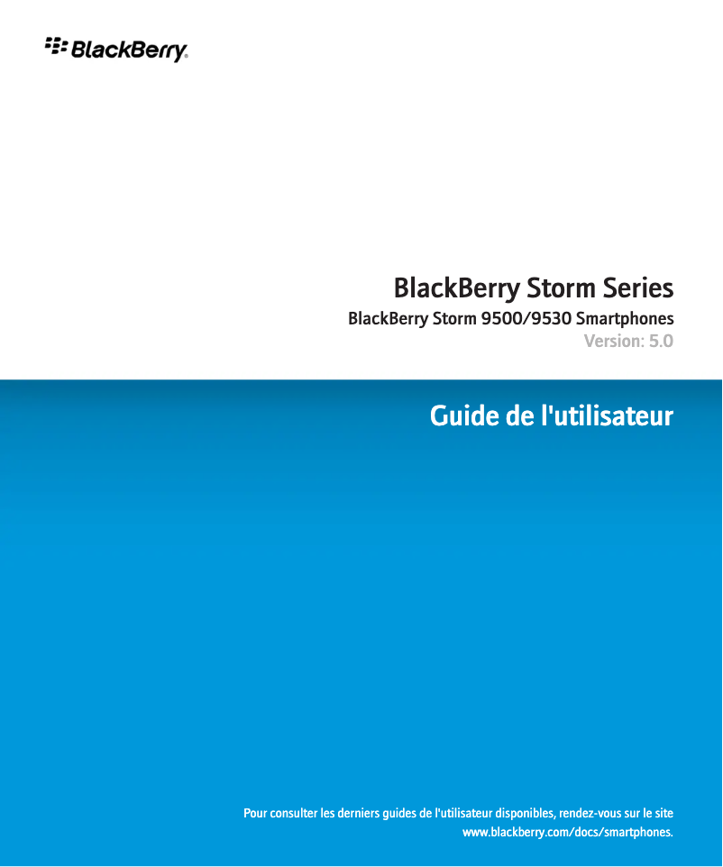 Página 1 del manual Manual de usuario BlackBerry Storm 9500