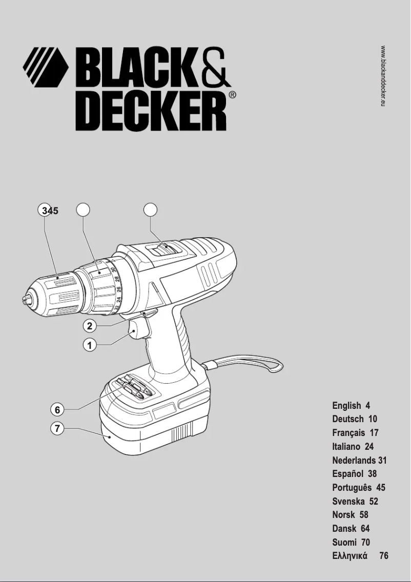 Página 1 del manual Manual de usuario Black & Decker PF146