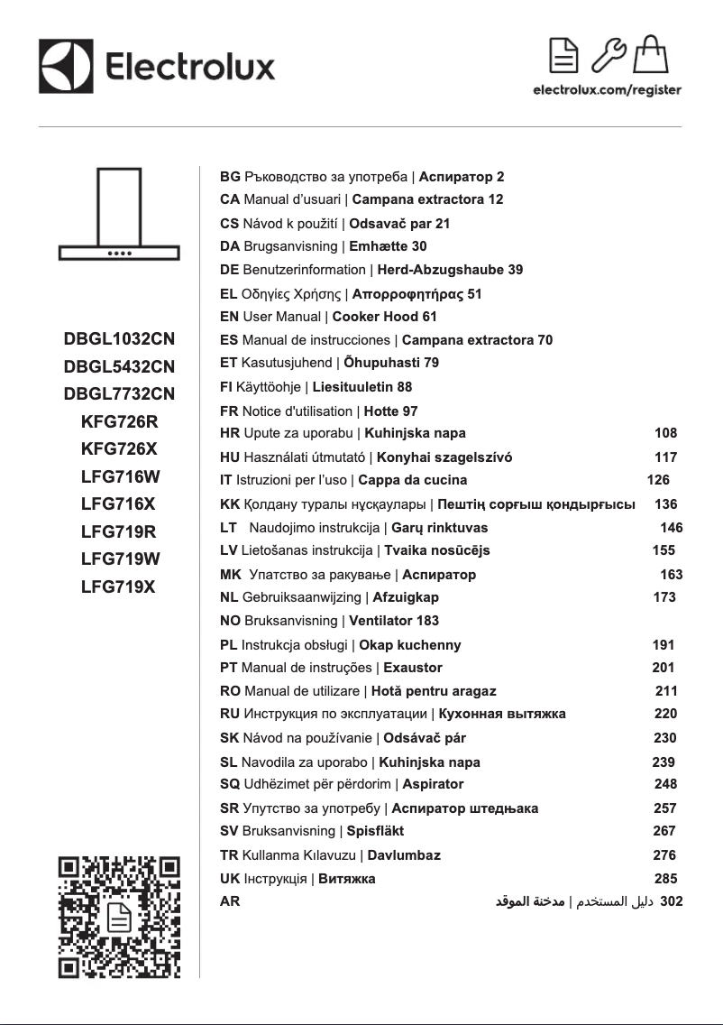 Imagen de la primera página del manual del dispositivo LFG719X