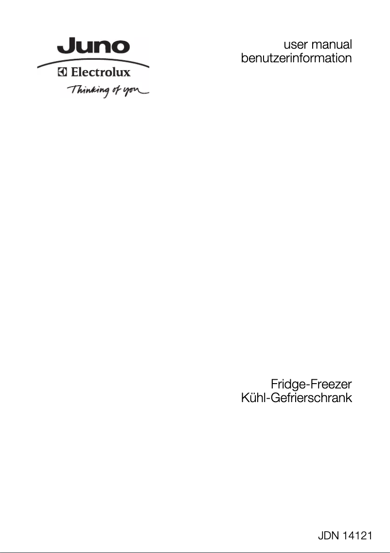 Página 1 del manual Manual de usuario Juno Electrolux JDN14121