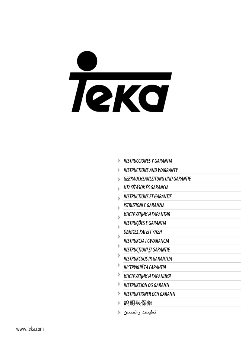 Página 1 del manual Manual de instrucciones Teka Formentera