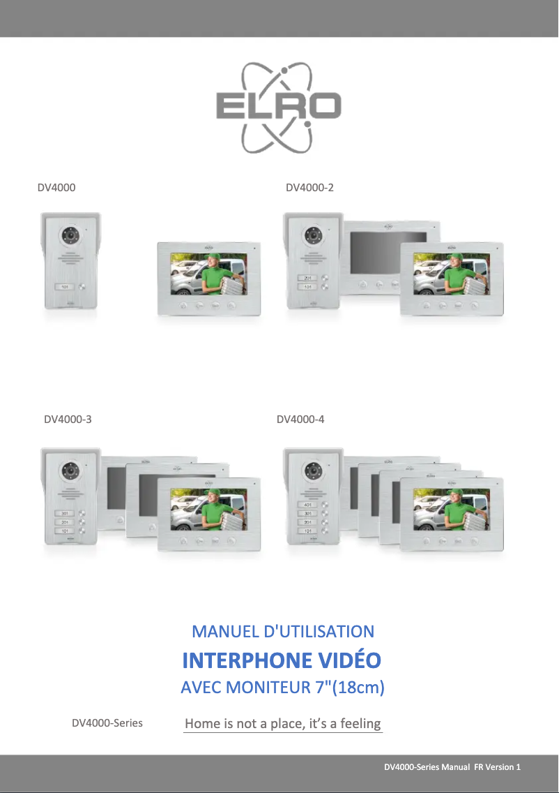 Imagen de la primera página del manual del dispositivo DV4000