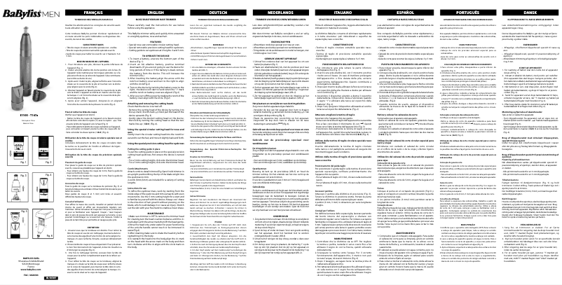 Página 1 del manual Manual de usuario BaByliss Diamond Precision E110E