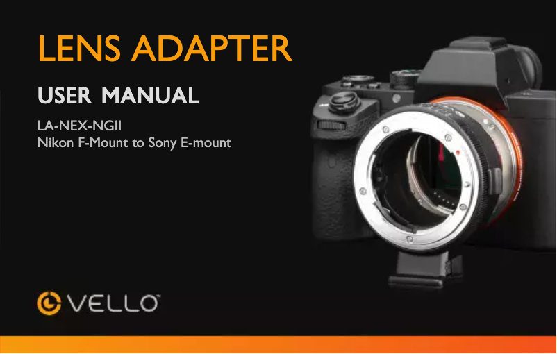 Página 1 del manual Manual de usuario Vello LA-NEX-NGII