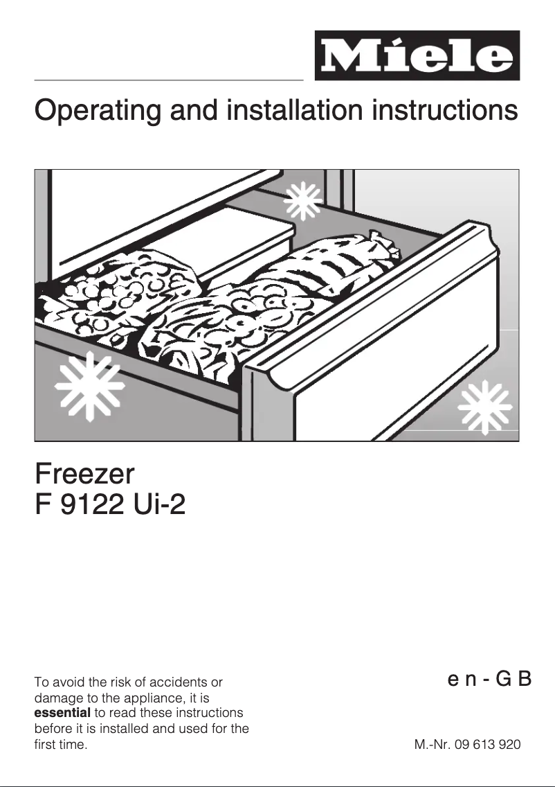 Imagen de la primera página del manual del dispositivo F 9122 Ui-2