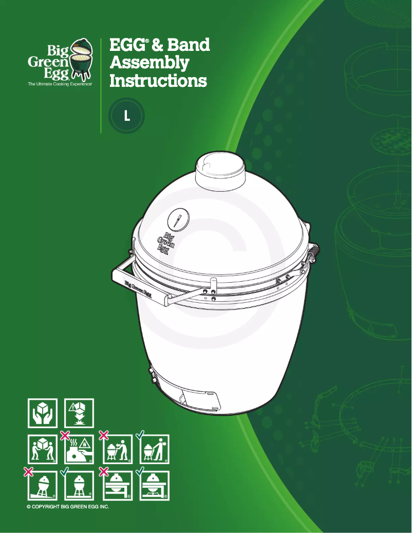 Página nº 1 - Manual de usuario Big Green Egg Large