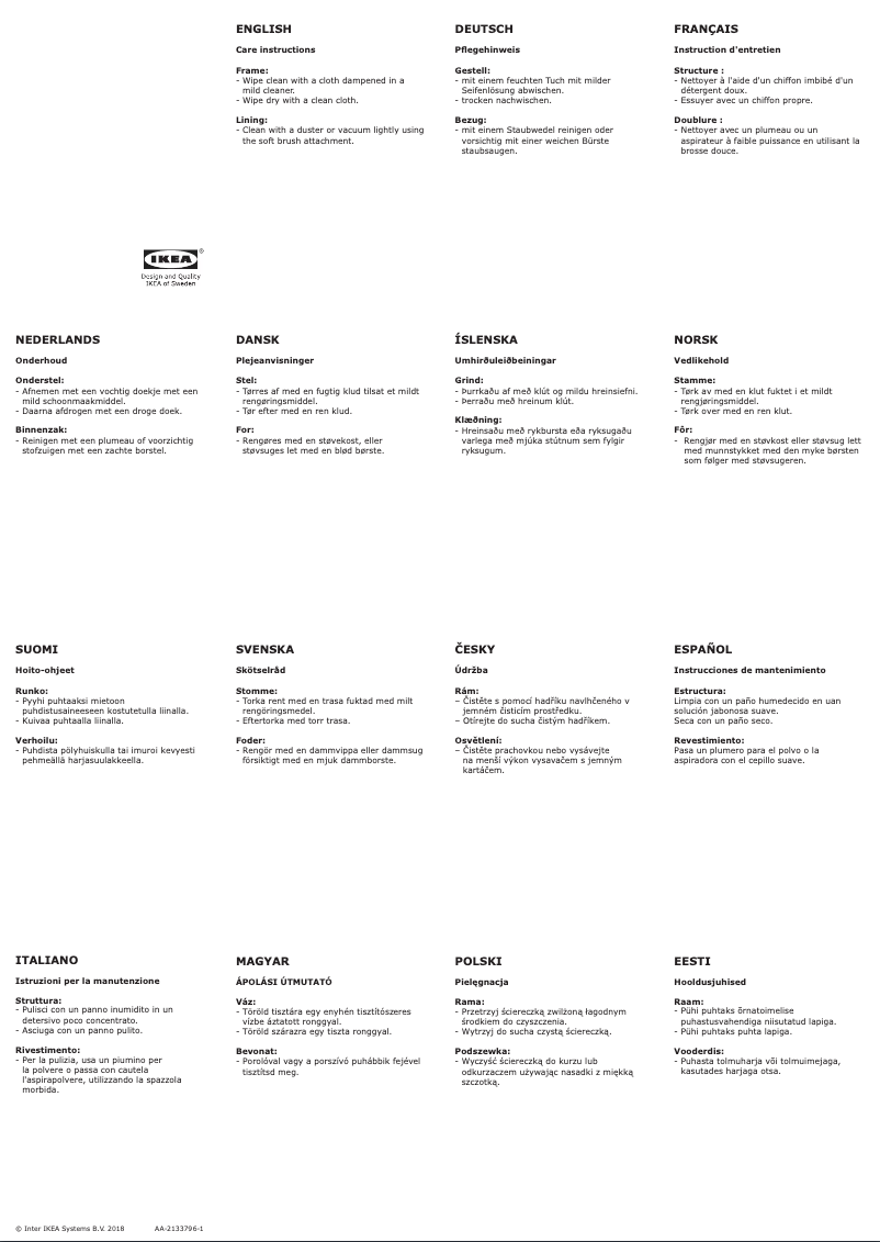 Página 1 del manual Manual de usuario Ikea KNOPPARP