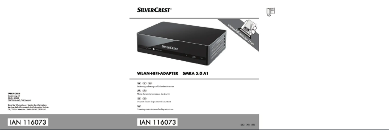 Imagen de la primera página del manual del dispositivo SMRA 5.0 A1