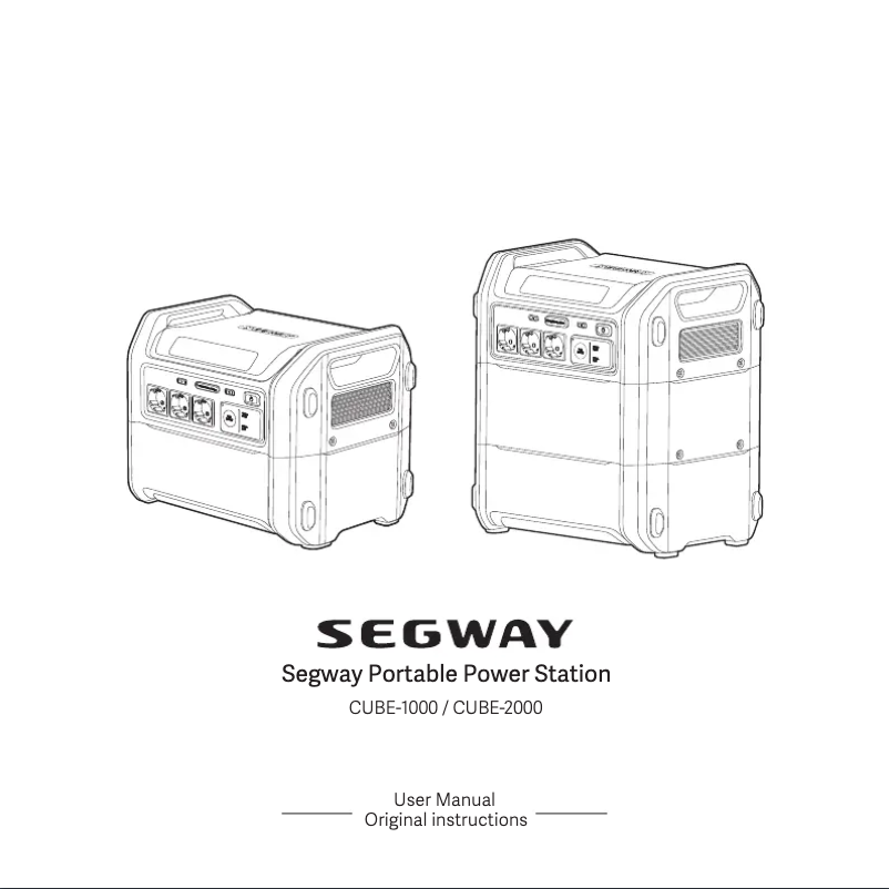 Imagen de la primera página del manual del dispositivo CUBE-2000