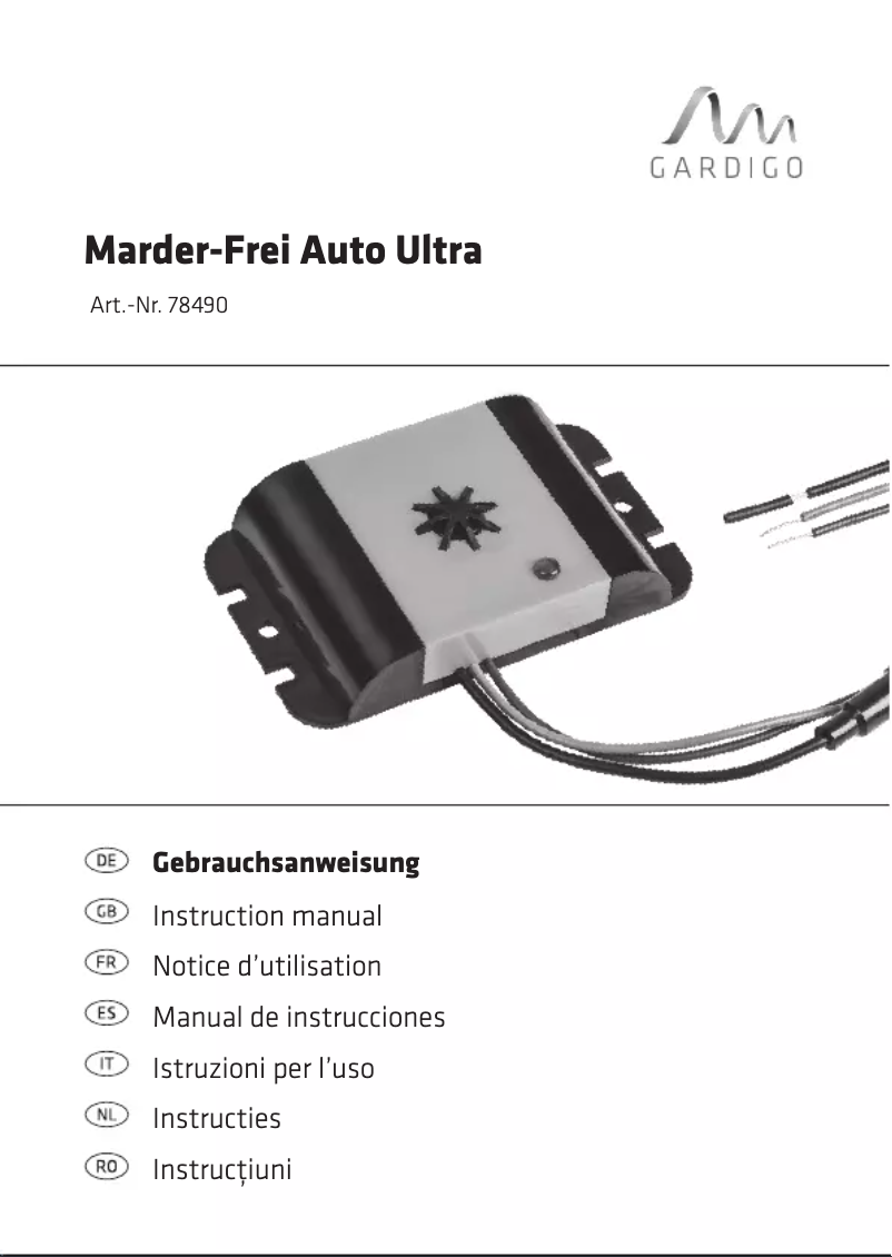 Imagen de la primera página del manual del dispositivo 78490