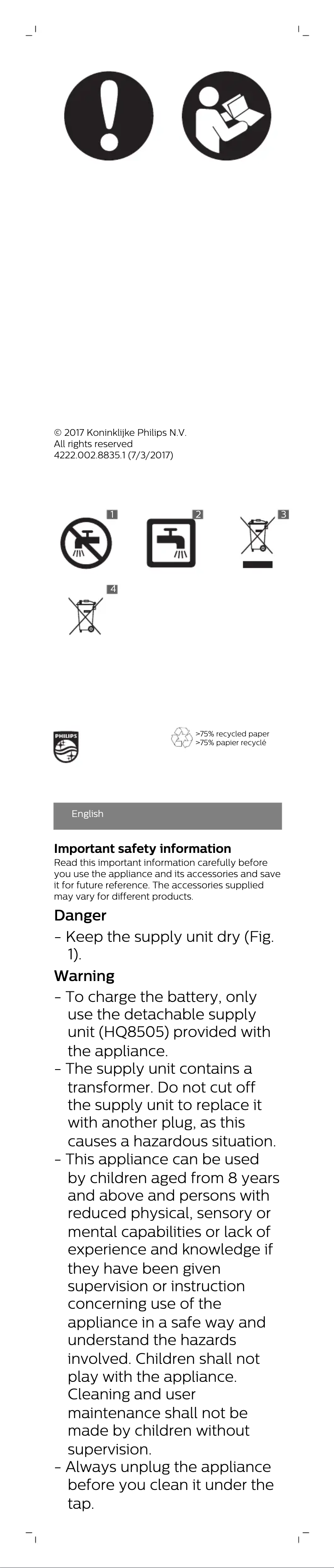 Imagen de la primera página del manual del dispositivo BT5203