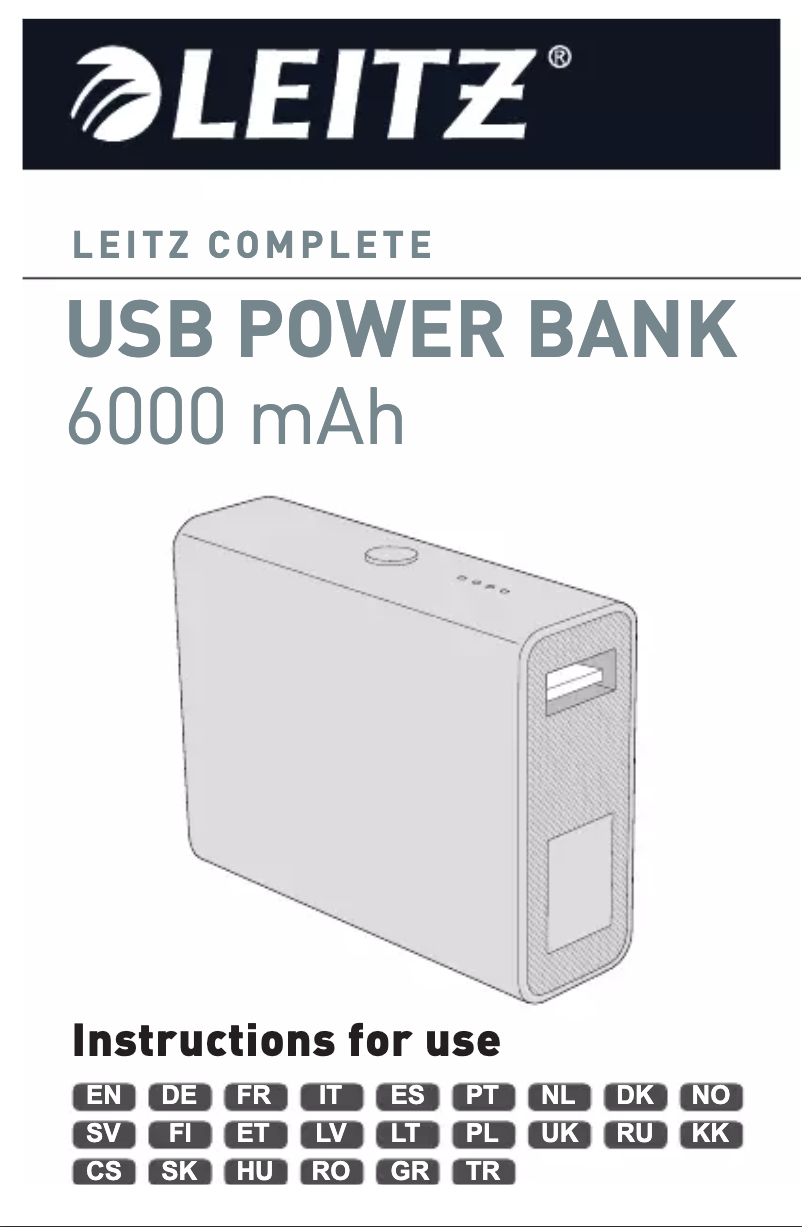 Página nº 1 - Manual de usuario Leitz 65270001