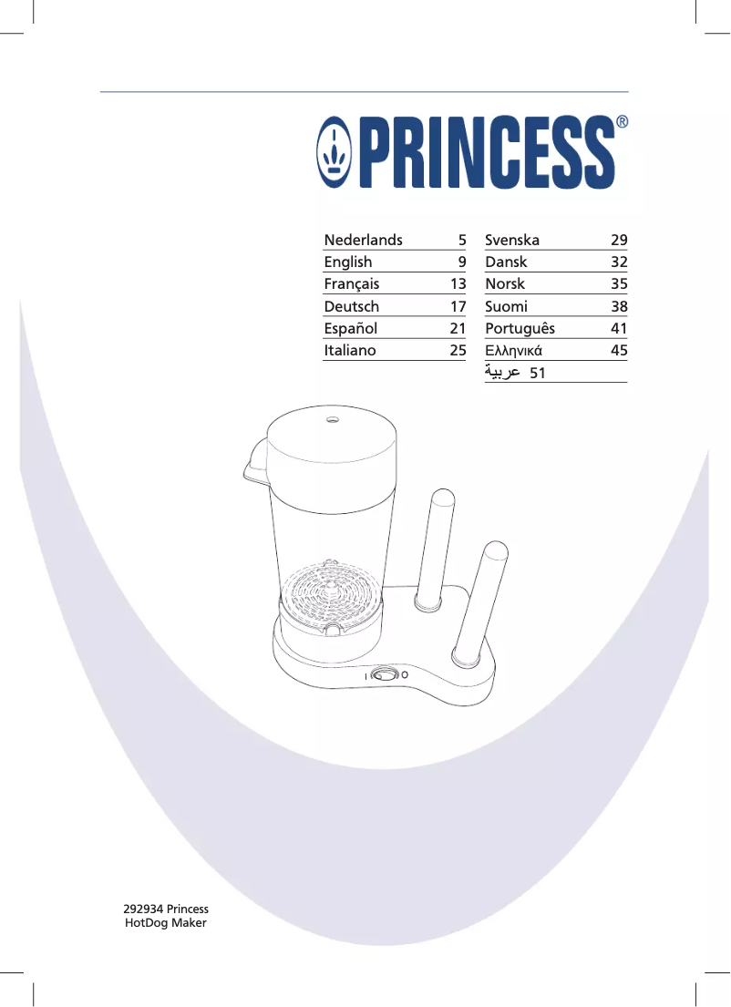 Imagen de la primera página del manual del dispositivo HotDog Maker 292934