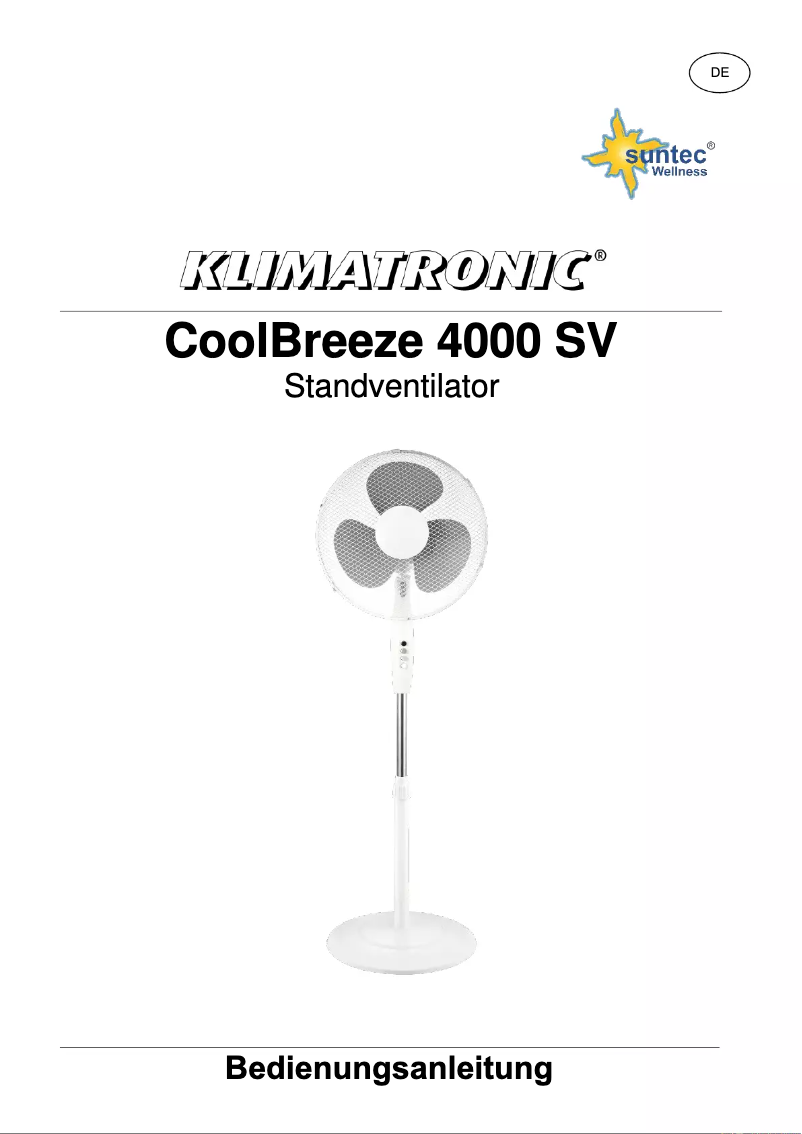 Imagen de la primera página del manual del dispositivo CoolBreeze 4000 SV