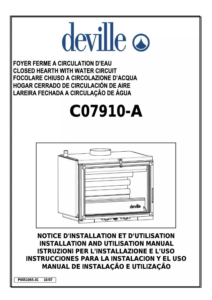 Página 1 del manual Manual de usuario Deville Chorus 70 Vouziers