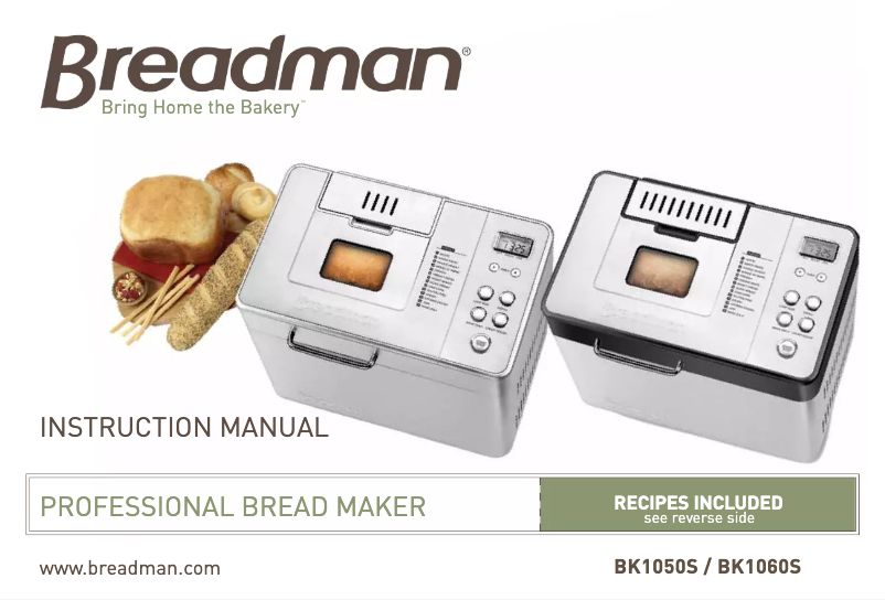 Página 1 del manual Manual de usuario Breadman BK1050S