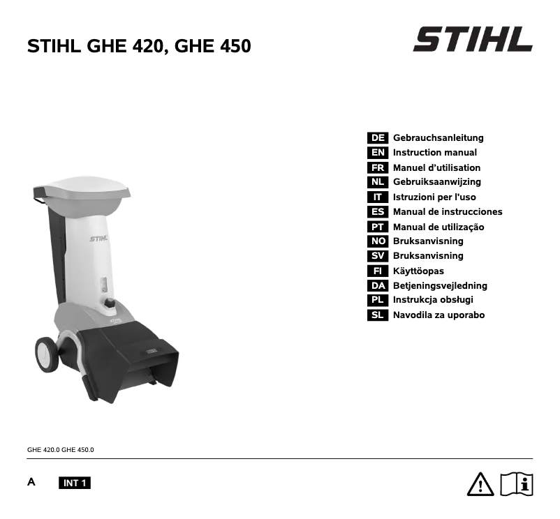 Página 1 del manual Manual de usuario Stihl GHE 450