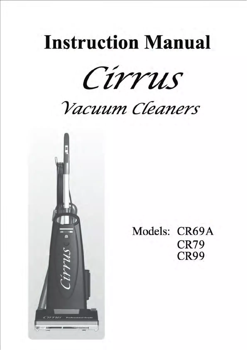 Página 1 del manual Manual de usuario Cirrus CR99