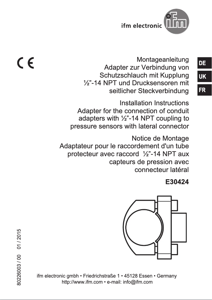 Imagen de la primera página del manual del dispositivo E30424