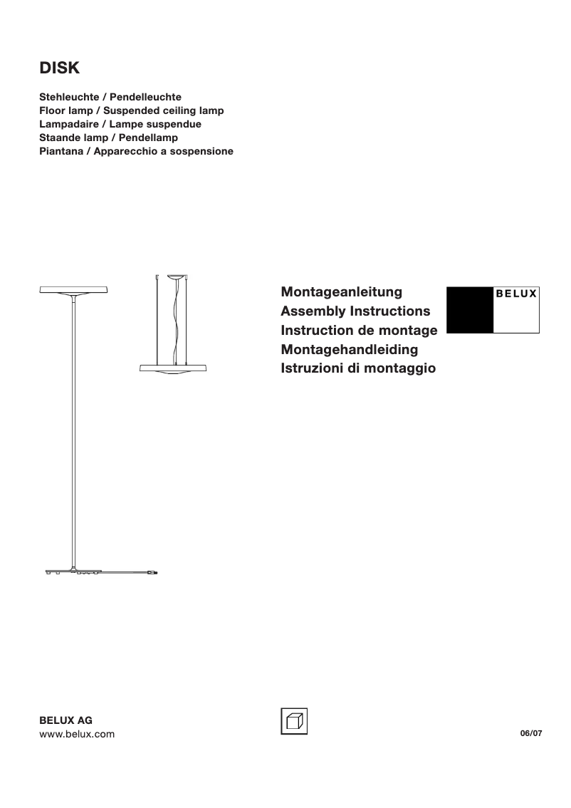 Imagen de la primera página del manual del dispositivo DISK