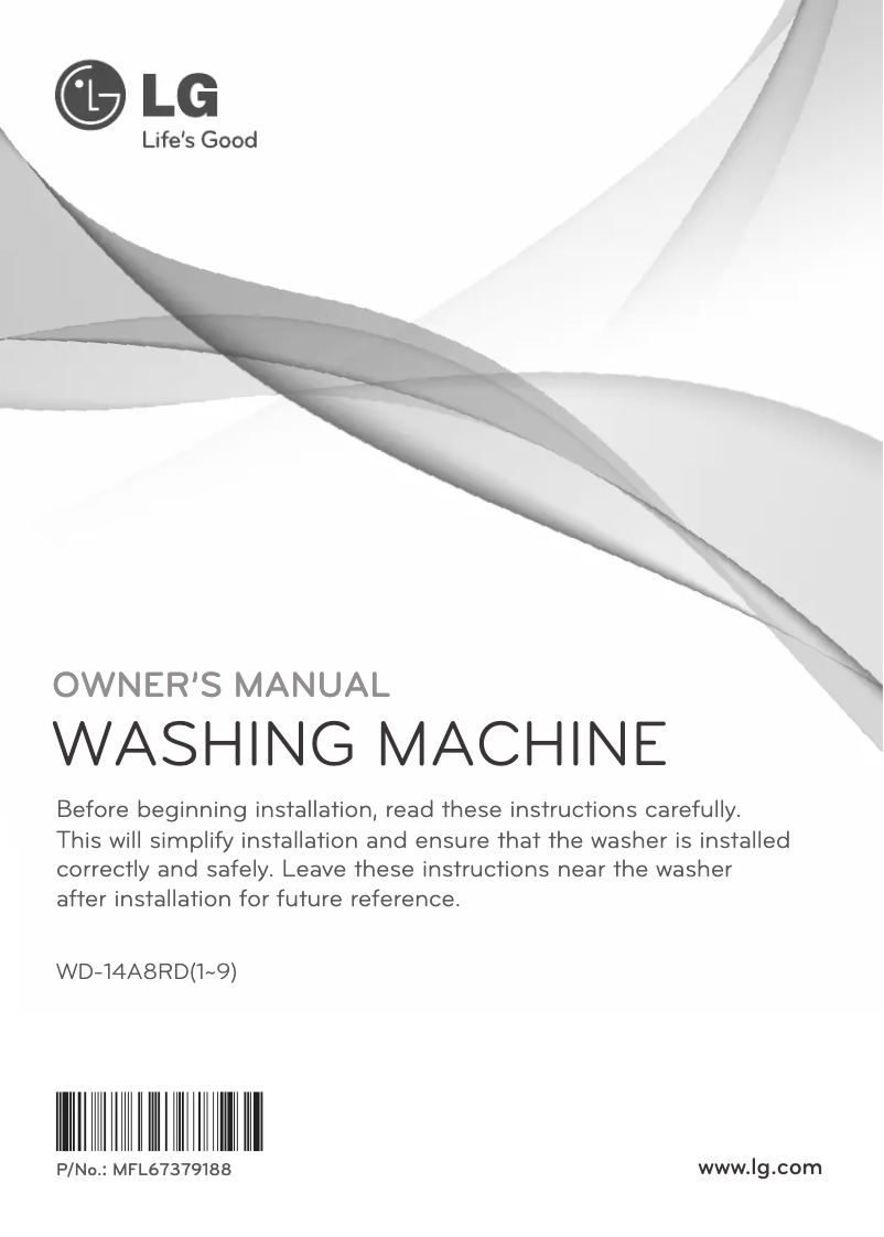 Página 1 del manual Manual de usuario LG WD-14A8RD7