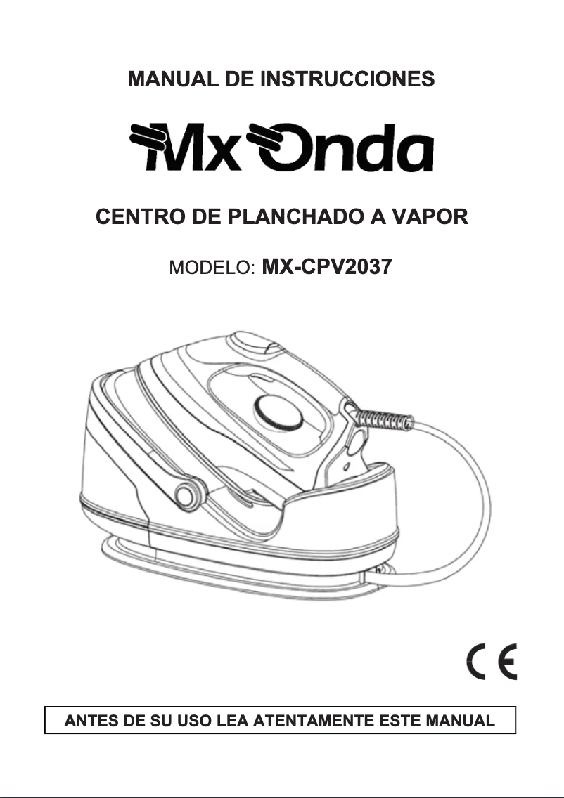 Imagen de la primera página del manual del dispositivo MX-CPV2037
