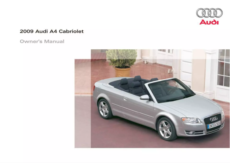 Imagen de la primera página del manual del dispositivo A4 Cabriolet (2009)