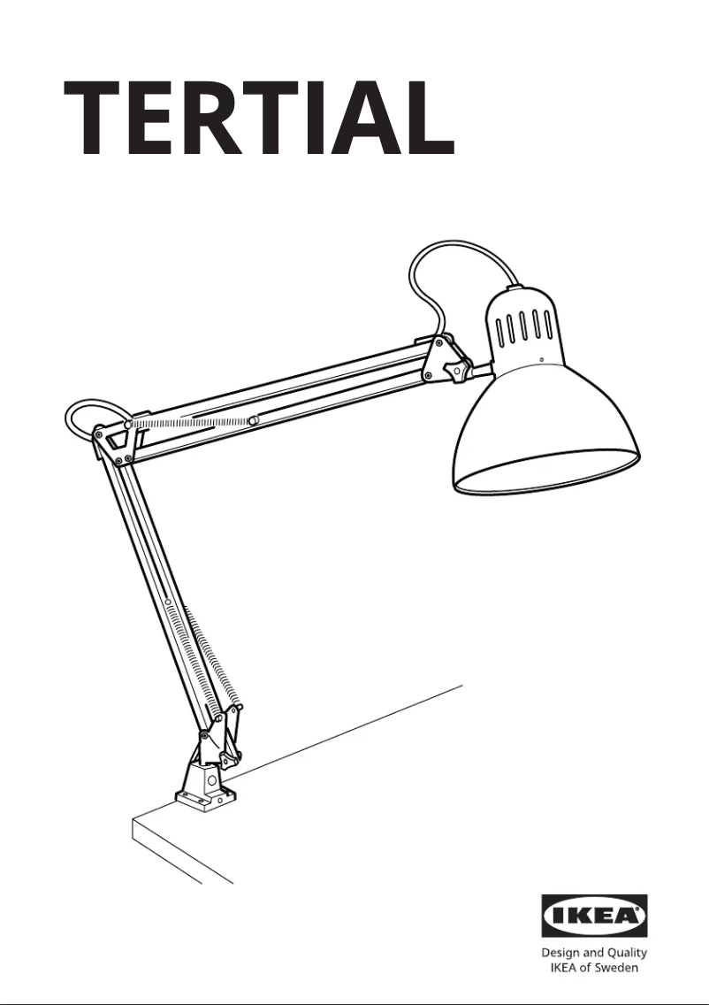 Página 1 del manual Manual de usuario Ikea TERTIAL 205.198.07