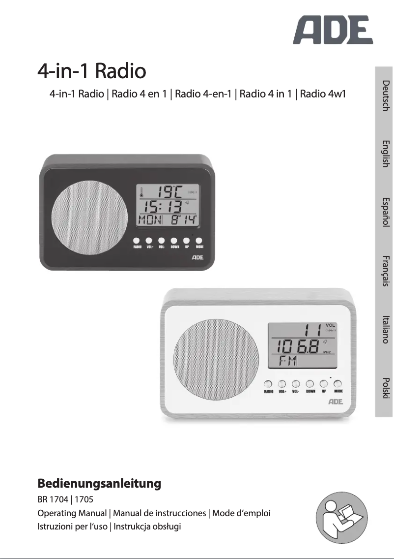 Imagen de la primera página del manual del dispositivo BR 1704