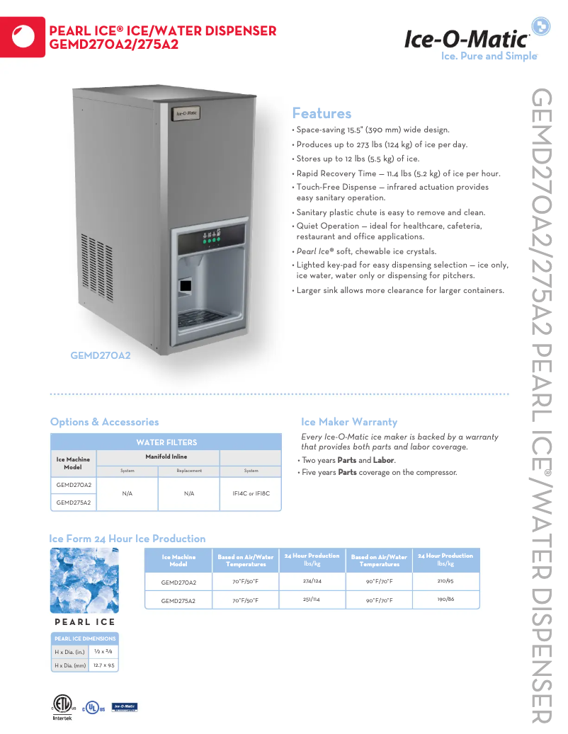 Imagen de la primera página del manual del dispositivo GEMD270A