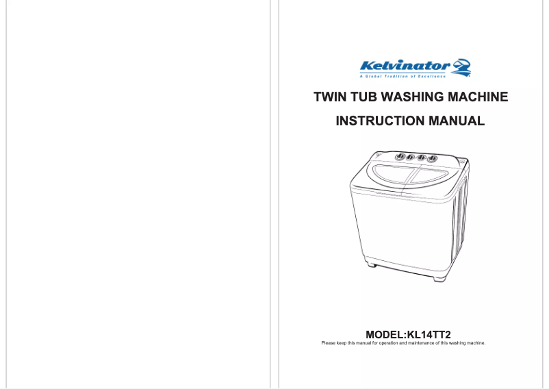Página 1 del manual Manual de usuario Kelvinator KL14TT2