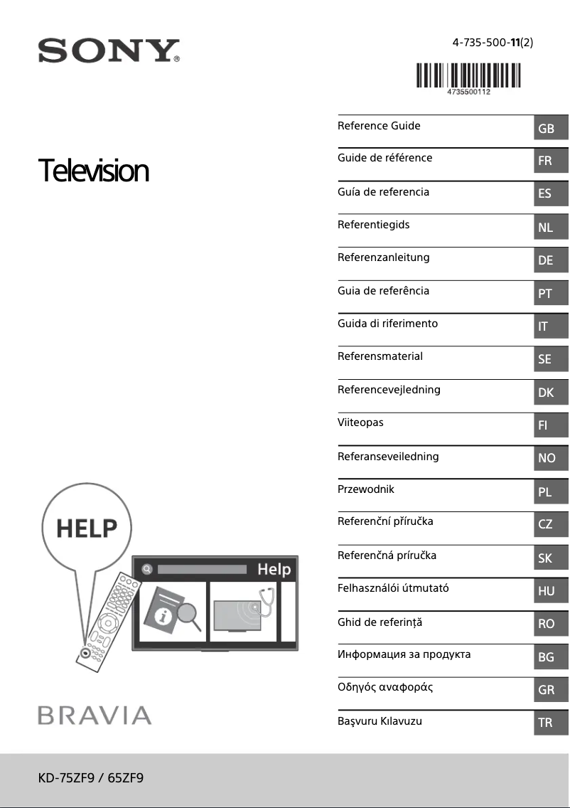 Imagen de la primera página del manual del dispositivo KD-75ZF9