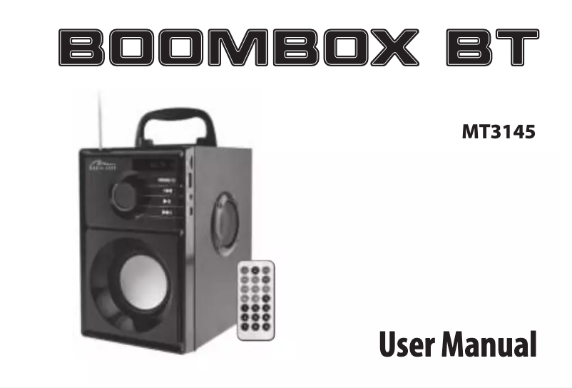 Imagen de la primera página del manual del dispositivo BOOMBOX BT