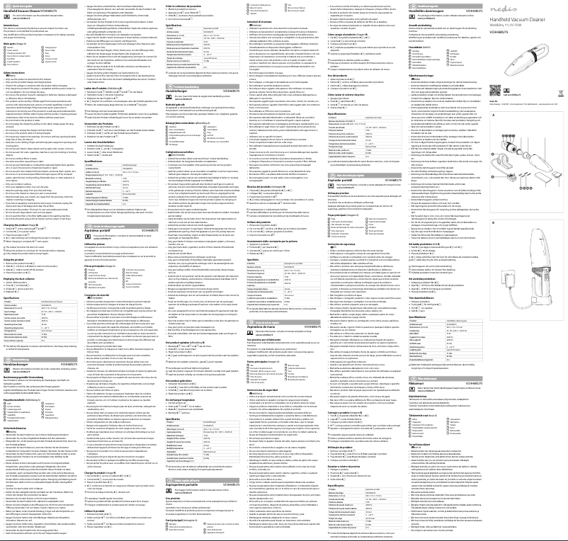 Imagen de la primera página del manual del dispositivo VCHH6BU75