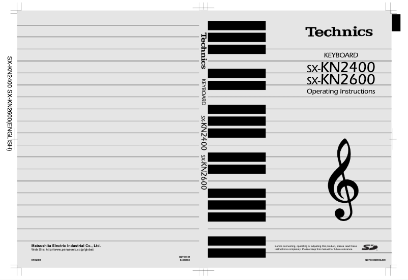 Imagen de la primera página del manual del dispositivo SX-KN2400